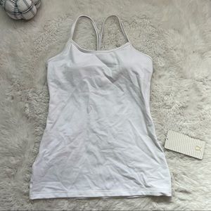 Lululemon Power Y White Tank